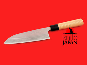Unshu Chuzen Hamono | Haisu Santoku | 180mm・7.1" | Zelkova handle | Knife Japan