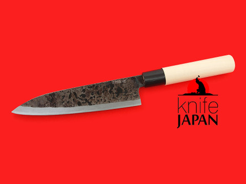 Shiro Kunimitsu | left-handed kurouchi yanagiba-bocho | 170mm ・ 6.7"  | Shirogami #1 | Knife Japan