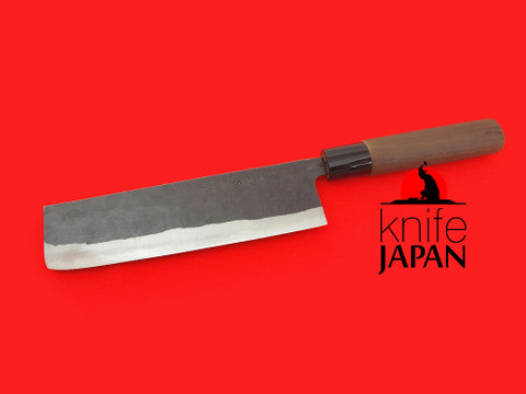 Nakamura Hamono | Nojiyama Marunaka nakiri-bocho | 180mm・7" | Stainless-clad Aogami#2  | Knife Japan