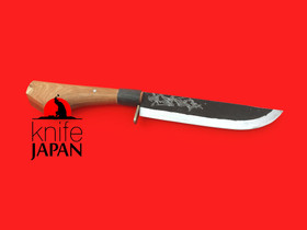 Katsuhide Kajiya Outdoor Knife | Aogami#1 | 180mm・7.1" | Knife Japan