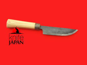 Katsuhide Kajiya Outdoor Knife | Aogami#1 | 130mm・5.1" | Knife Japan