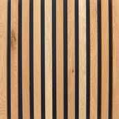 Amish Oak Square Slat Flex Panel (Sample)