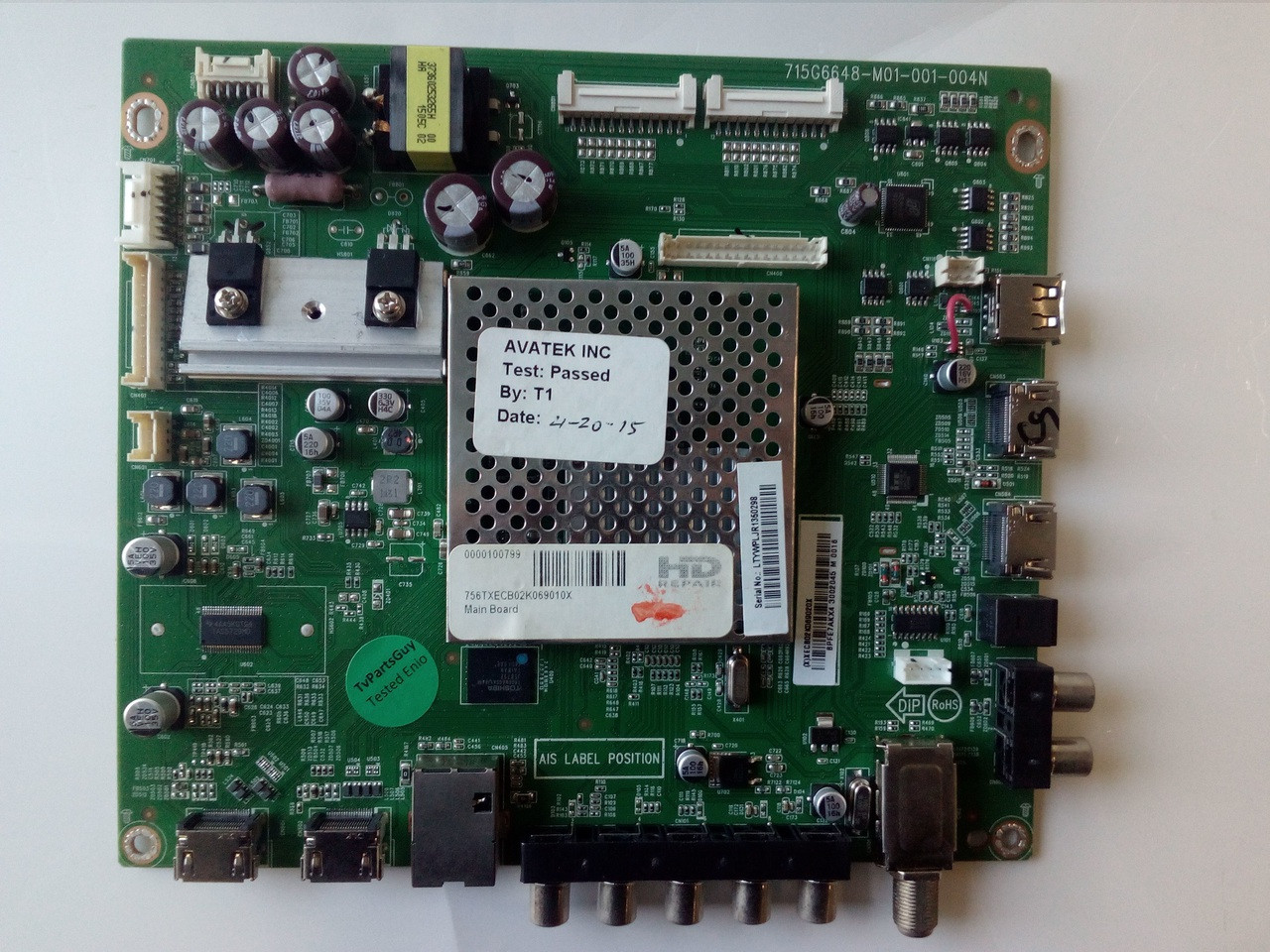 VIZIO E500I-B1 MAIN BOARD 715G6648-M01-001-004N