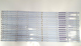 Vizio D65-D2 Original LED Light strips complete set of 16 LB65018