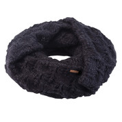 Coal The Madison Scarf Eternity Open Knit Heather Black
