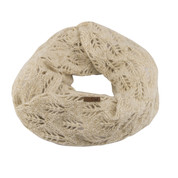 Coal The Madison Scarf Eternity Open Knit Creme