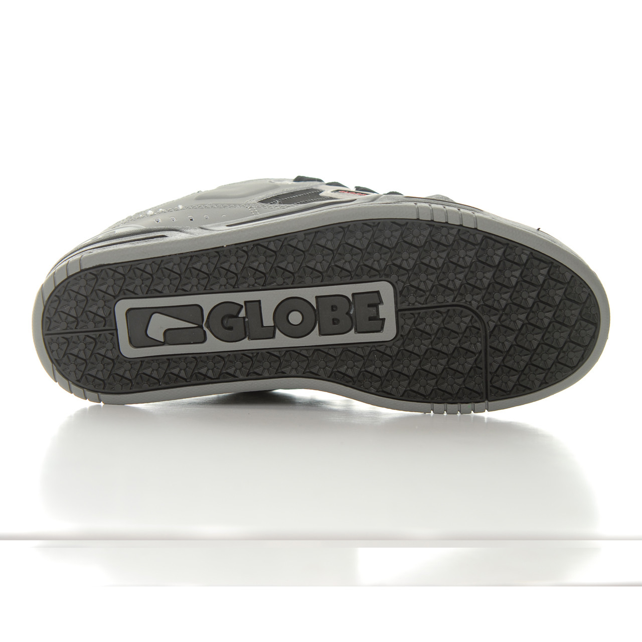 Globe Fusion Skate Shoes Trainers Grey Black Red - Hyped Sports