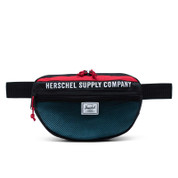 Herschel Nineteen 3 Litre Athletics Hip Pack Bum Bag Black Red Bachelor Button