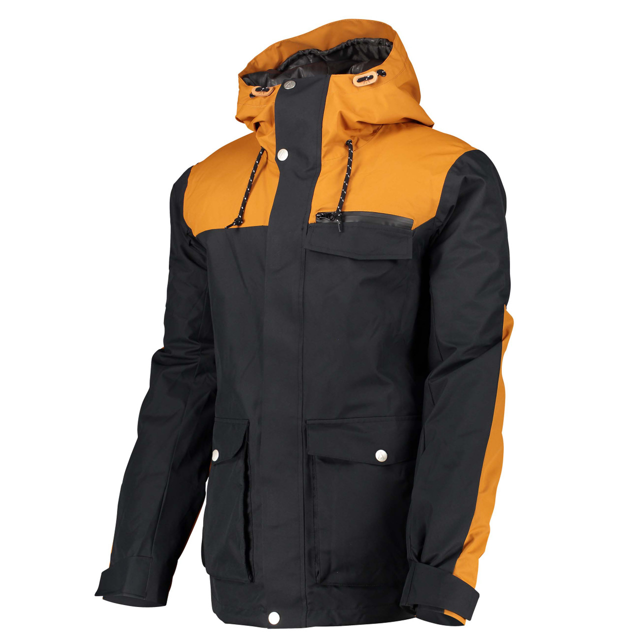 Wear Colour Mens Roam Ski Snow Jacket Black - Hyped Sports