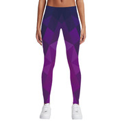 Hyped Sports Womens Casual Sport Leggings Pants Spandex Geometric Purple