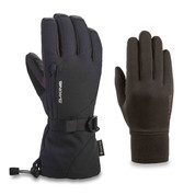 Dakine Womens Leather Sequoia Gore Tex Gloves Black