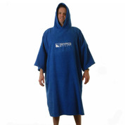 Hyped Sports Adult Mens Womens Towelling Changing Robe Beach Poncho Royal Blue