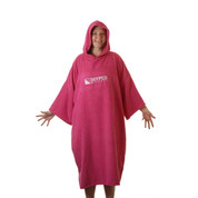 Hyped Sports Adult Mens Womens Towelling Changing Robe Beach Swim Poncho Pink