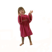 Hyped Sports Kids Hooded Towelling Changing Change Robe Beach Swim Poncho Pink