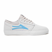 Lakai Griffin Skate Shoes Trainers White Light Blue Suede