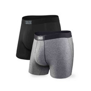SAXX Vibe Everyday Boxer Brief 2 Pack Multi Black Grey
