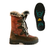 Mammal Womens Winter Ice Grip Mid Calf Boots Oribi OC Chestnut