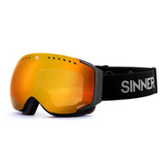 Sinner Emerald Ski Snowboard Goggles Matte Black Frame Orange Mirror