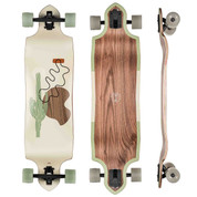 Globe Geminon Micro Drop 37.5” Longboard Skateboard Walnut Cacti
