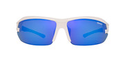 Sinner Speed Single Lens Matte White PC Blue Oil Sunglasses