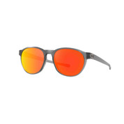 Oakley Reedmace Sunglasses Matte Grey Smoke Frame Prizm Ruby Polarized Lenses