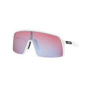 Oakley Sutro Sunglasses Polished White Frame Prizm Snow Sapphire Lenses