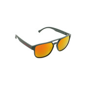 Red Bull Spect Cooper RX Matt Olive Green Polarized Red Mirror Lens Sunglasses