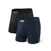 SAXX Ultra Super Soft Boxer Brief Fly 2 Pack Multi Black Navy