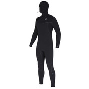 Billabong Mens Furnace 5/4mm Chest Zip Hooded Full Wetsuit Black