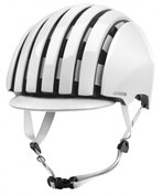 Carrera Foldable Crit with Removable Visor Shiny White Bike Helmet E004967GR
