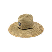 Volcom Mens Quarter Wide Brim Straw Hat Natural