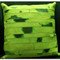 Green Cow Hide Pillow