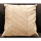 Cream Herringbone Pattern Hide Pillow