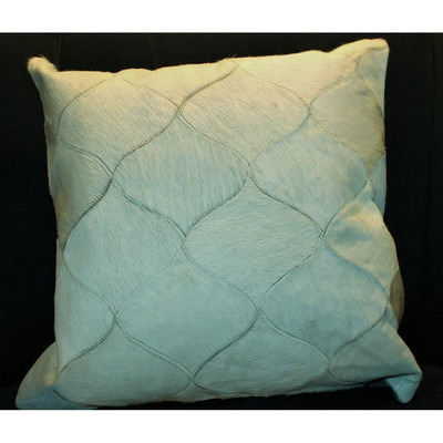 Cream/Off White Cow Hide Pattern Pillow