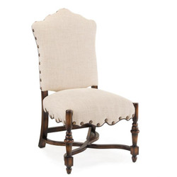 French Linen Dining Side Chair
