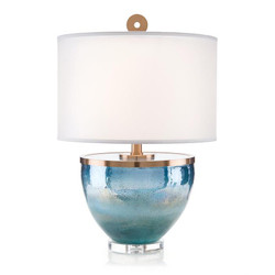 Islamorada Blue Glass Table Lamp