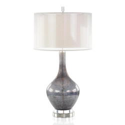 Dappled Deep Grey Table Lamp
