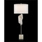 Furls of White Buffet Lamp - With Shade