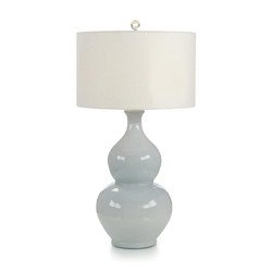 Soft Blue Crackle Glaze Ceramic Table Lamp