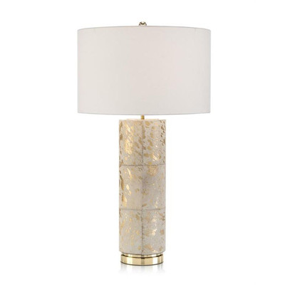 Hair on Hide Table Lamp - Cylinder