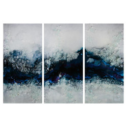 Mary Hong's Flowing River Triptych - Set of Three