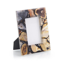 Rich Browns to Clear Agate Picture Frame - Small