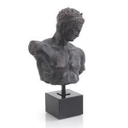 Greek Bust in Verde-Black