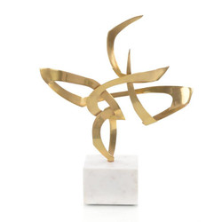 Ribbon Sculpture - Gold