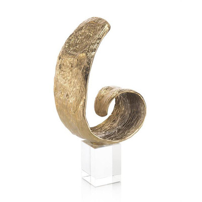 Organic Curl in Brass - Large