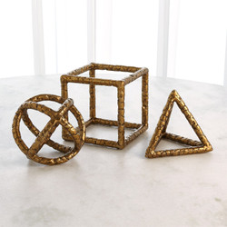 Global Views Forged Cube - Gold