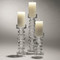 Global Views Glass Ribbed Candleholder/Vase - Sm