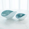 Global Views Pinched Cased Glass Bowl - Azure - Lg