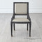 Global Views Seine Side Chair - Black w/Grey Leather