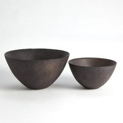 Studio A Torch Bowl - Brown/Bronze - Lg